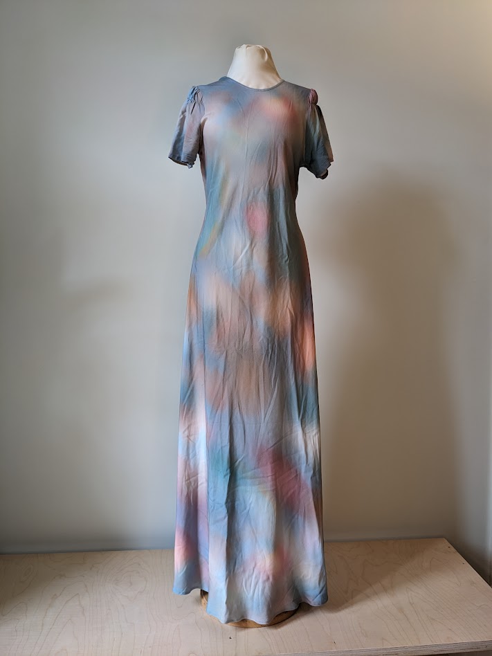 Armedangels Maxikleid Multicolored Ecovero Batik-Look